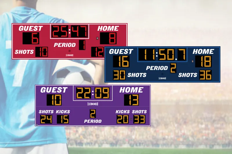 Scoreboards with Soccer and American Football Features
